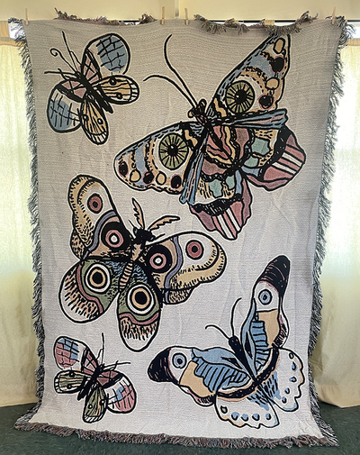 SALE! Blanket Textiles-- Moths!
