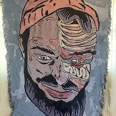 Sale! blanket textile-- muffler man!