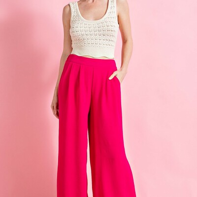 Plus wide leg pants