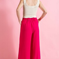 Plus Wide Leg Pants - Thumbnail 4