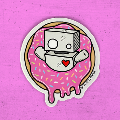 Jelly donut sticker