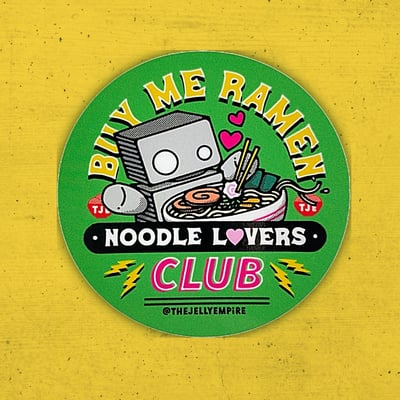 Buy me ramen sticker