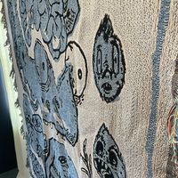 SALE! Throw Blanket-- Blue Blob Revelations! SALE! - Thumbnail 2