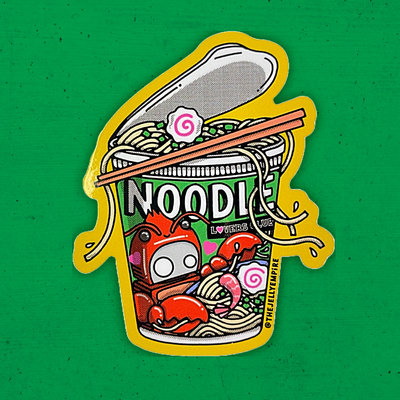 Seafood Pot Noodle Sticker