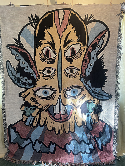 SALE! Blanket Textile-- Clawhead!