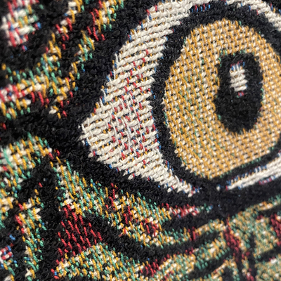 Sale! blanket textile-- plant monster at the state house!