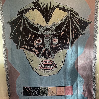 Sale! blanket textile-- vampire bat!