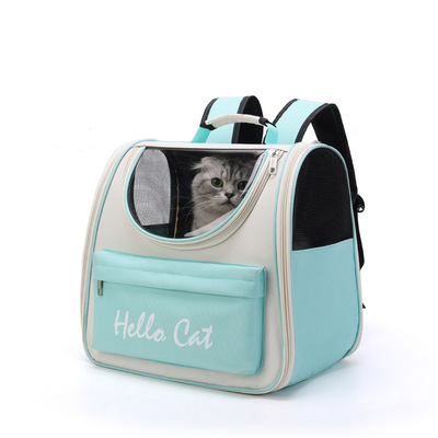 Portable cat backpack carrier with large space mfb27
