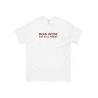 Dead Inside But Still Horxy Tee in White - Thumbnail 1