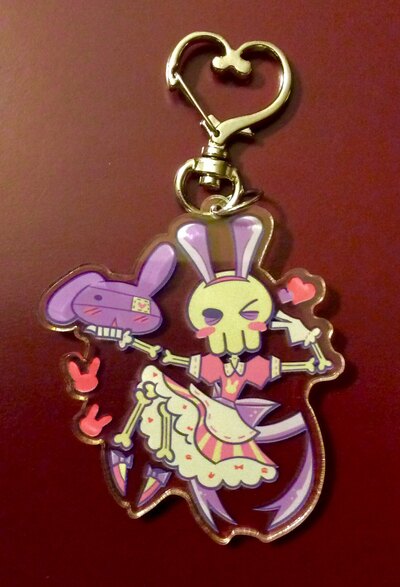 Kawaii Skeleton 2.5'' Acrylic Charm
