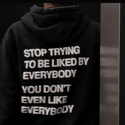 Free shipping-stop trying to be liked by everybody hoodie