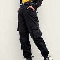Streetwear Hip-hop Baggy Pocket Buckle Casual Overalls Cargo Trousers  - Thumbnail 3