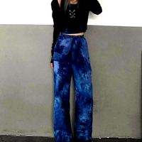 Vintage Punk Baggy Hippie Pigment Dyed Wide Leg Flattering Loose Pants Hottest Style Amazing - Thumbnail 8