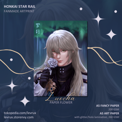 [Honkai Star Rail Artprint] - Luocha Paper Flower