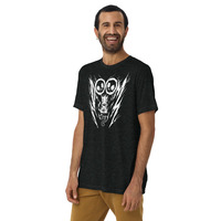 Doom Kitty - Unisex Tri-blend T-Shirt - Thumbnail 2