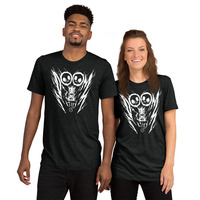 Doom Kitty - Unisex Tri-blend T-Shirt - Thumbnail 3