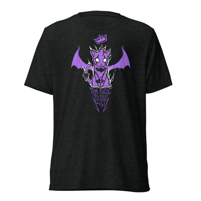 One cutie to rule them all - purple - unisex tri-blend t-shirt