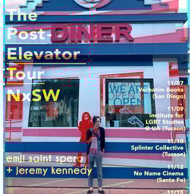 Post-elevated nxsw diner flier - by jeremy kennedy & emji saint spero - Thumbnail 3