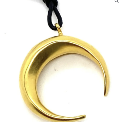 Robert lee morris crescent moon pendant