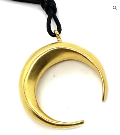 Robert Lee Morris Crescent Moon Pendant