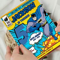 Batman ANY AGE Birthday Invitation Comic Style Canva Editable Instant Download - Thumbnail 2