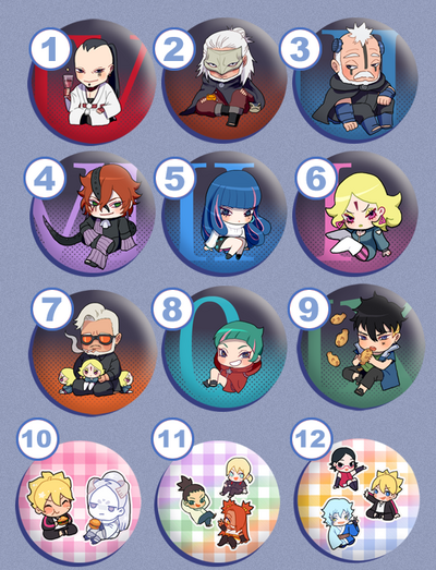 Fanart tiny button set_Choose 5!