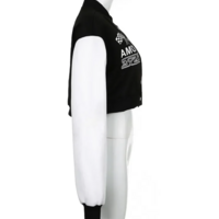 AMOR CROPPED BASEBALL JACKET - Thumbnail 7