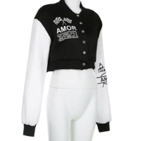 AMOR CROPPED BASEBALL JACKET - Thumbnail 8
