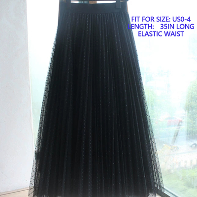Midi length tulle skirt pleated tulle skirt outfit a-line fashion tulle tutu skirt bridesmaid tulle skirt, high waist plus size - Thumbnail 1