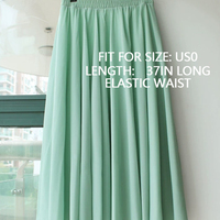 Chiffon Maxi Skirt Outfit, Maxi Chiffon Skirts, Wedding Bridesmaid Chiffon Skirt, High Waist, Custom Any Size - Thumbnail 1