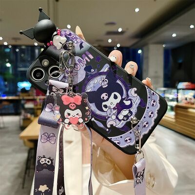 Cute Kuromi Phone Case For iPhone With Strap (iPhone11-iPhone15)