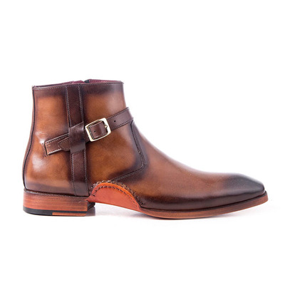 New handmade mens shoes men's brown ayas leather boots - Thumbnail 1