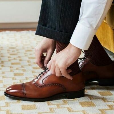 Men's office shoes, handmade leather shoes, oxford shoes for men, formal shoes - Thumbnail 2