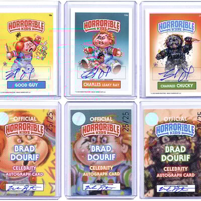 Horrorible kids brad dourif - celebrity auto cards