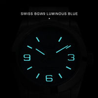 Cadisen watch 36mm case NH35A mechanical movt luminous 10ATM diving watch 8213 - Thumbnail 9