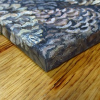 "Pine Cones", Original Acrylic Painting By N.E.Thompson, Artwork Size 8 x10 Inches - Thumbnail 5