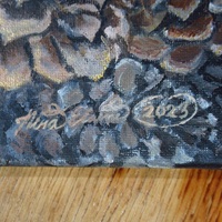 "Pine Cones", Original Acrylic Painting By N.E.Thompson, Artwork Size 8 x10 Inches - Thumbnail 6