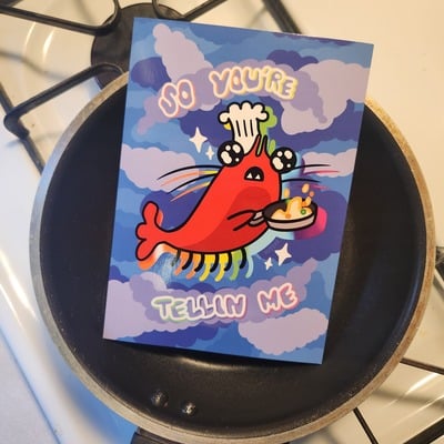 Shrimp fried rice - post card