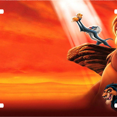  disney lion king simba rafiki scar vanity license plate