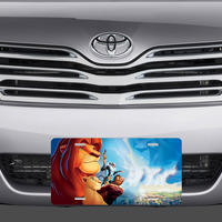 Disney Lion King Simba Nala Pumba Rafiki Vanity License Plate - Thumbnail 1