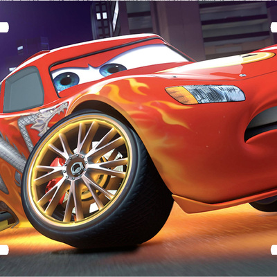 Disney cars lightning mcqueen shapow vanity license plate