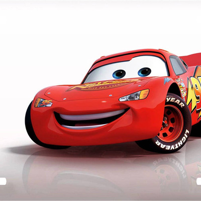 Disney cars lightning mcqueen vanity license plate auto