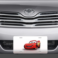 Disney Cars Lightning McQueen Vanity License Plate Auto - Thumbnail 1