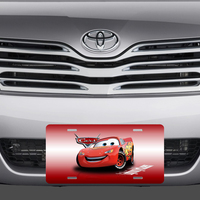 Disney Cars Lightning McQueen Vanity License Plate Auto - Thumbnail 1