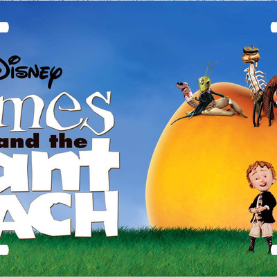 Disney james and the giant peach title screen vanity license plate
