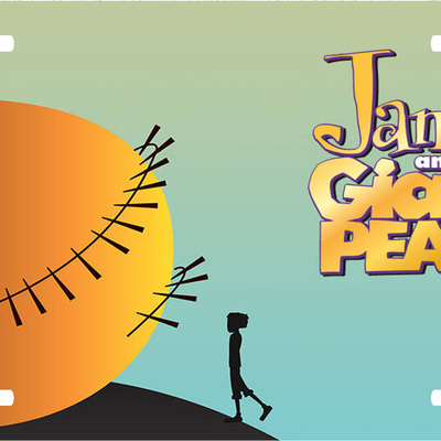 Disney james and the giant peach vanity license plate