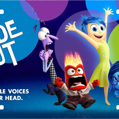 Disney inside out title screen vanity license plate