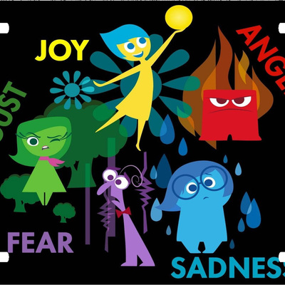 Disney inside out feelings vanity license plate