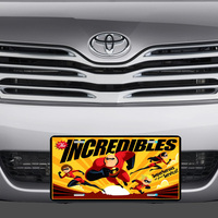 Disney Incredibles Superheroes At Your Service Vanity License Plate - Thumbnail 1