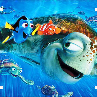 Disney finding nemo marlin dory crush squirt vanity license plate auto